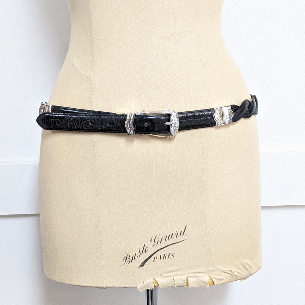 Brighton Brown and Black Reversible Belt Medium